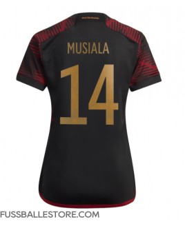 Günstige Deutschland Jamal Musiala #14 Auswärtstrikot Damen WM 2022 Kurzarm